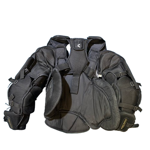 Vaughn Velocity V9 - Plastron de gardien de but Pro Stock d'occasion (noir)